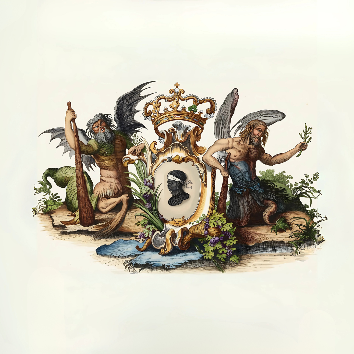 Armoiries historiques de la Corse – Gravure XVIIIᵉ siècle